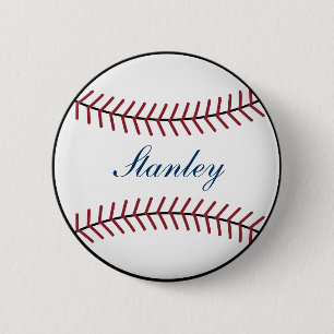 Personalisierter Baseball-Button Button