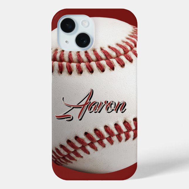 Personalisierter Baseball Case-Mate iPhone Hülle (Rückseite)