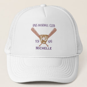 Personalisierter Baseball-Club-Name Klassiker Truckerkappe
