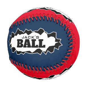 Personalisierter Baseball-Geschenkball mit zerriss Baseball