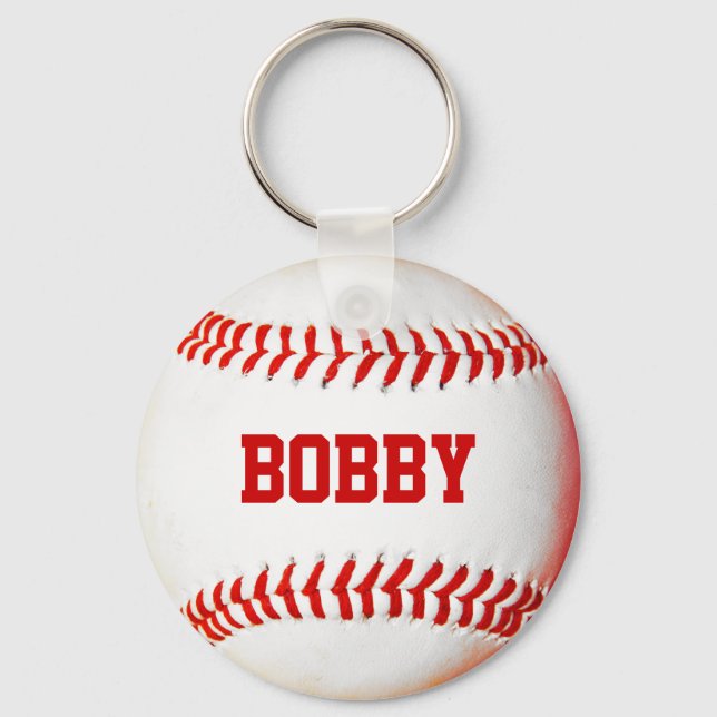 Personalisierter Baseball-Keychain Schlüsselanhänger (Vorderseite)