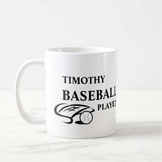 Personalisierter Baseball-Liebhaber-Becher Kaffeetasse