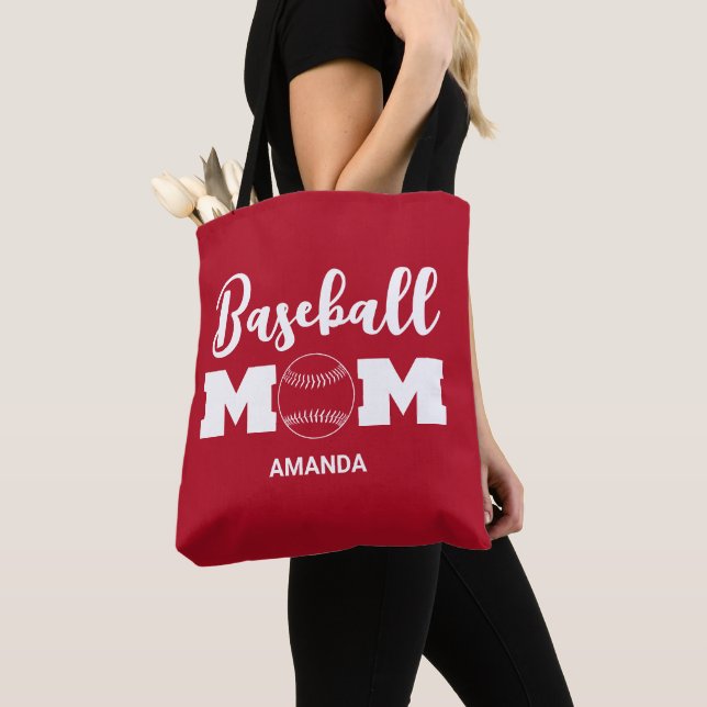 Personalisierter Baseball-Mama (Von Nahem)