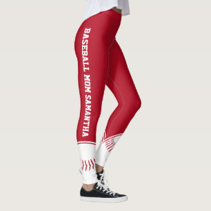 Personalisierter Baseball-Mama-Individuelle Name Leggings