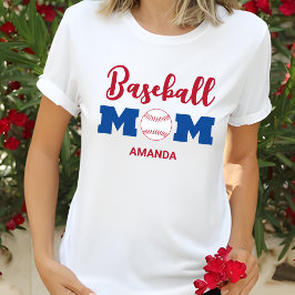 Personalisierter Baseball-Mama T-Shirt