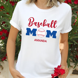 Personalisierter Baseball-Mama T-Shirt