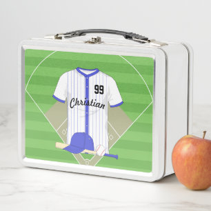 Personalisierter Baseball Metall Brotdose