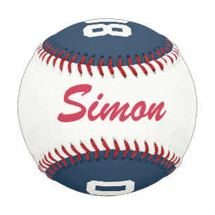 Personalisierter Baseball mit Name und Alter