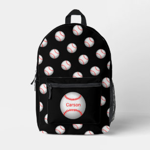 Personalisierter Baseball mit roten Stiften Bedruckter Rucksack