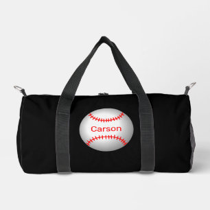 Personalisierter Baseball mit roten Stiften Duffle Bag