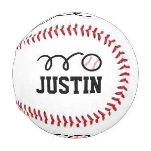 Personalisierter Baseball mit süßem Cartoon-Ball-L