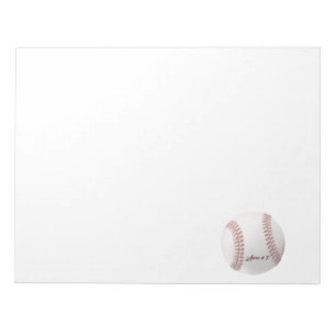 Personalisierter Baseball Notizblock