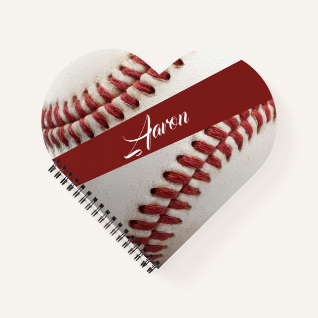 Personalisierter Baseball Notizbuch (Vorderseite)
