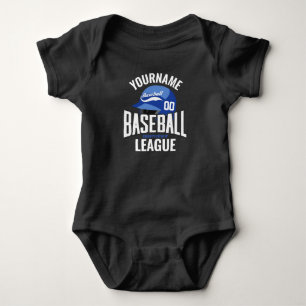 Personalisierter Baseball-Player-NAME-Team-Champ-C Baby Strampler