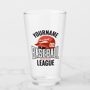 Personalisierter Baseball-Player-NAME-Team-Champ-C Glas