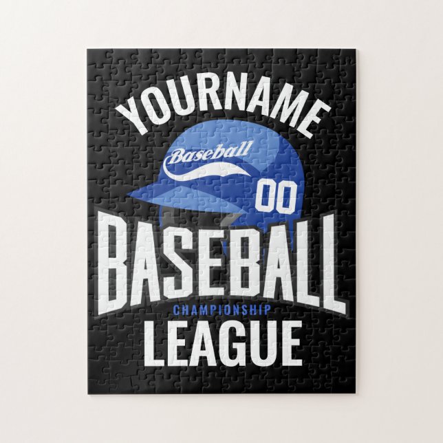 Personalisierter Baseball-Player-NAME-Team-Champ-C Puzzle (Vertikal)