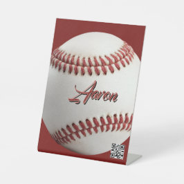 Personalisierter Baseball Sockelschild