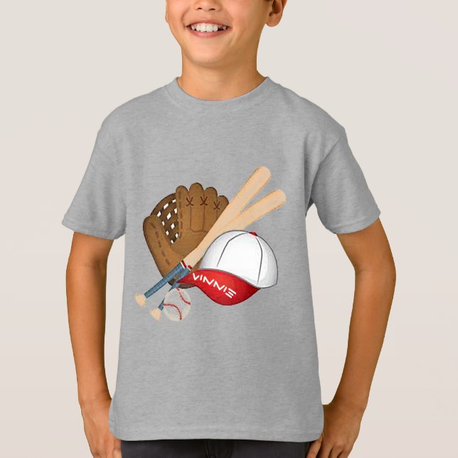 Personalisierter Baseball-T - Shirt (Vorderseite)