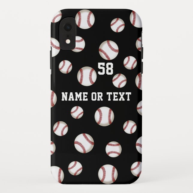 Personalisierter Baseball-Telefon-Kasten neu, Case-Mate iPhone Hülle (Rückseite)