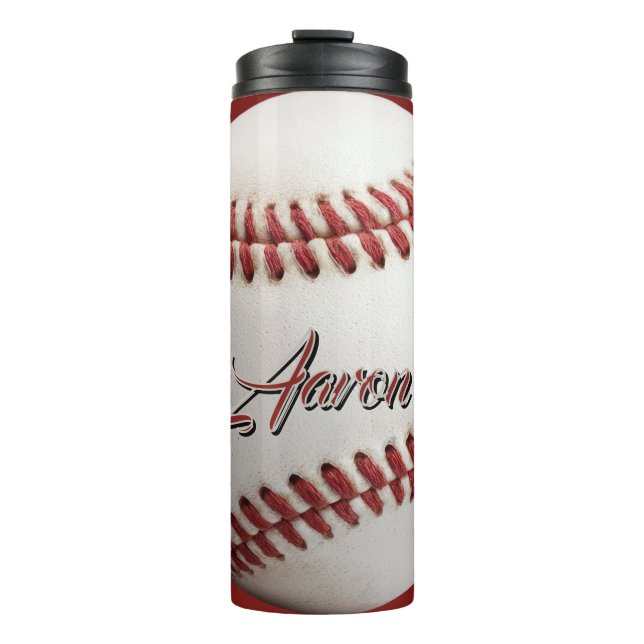 Personalisierter Baseball Thermosbecher (Vorderseite)