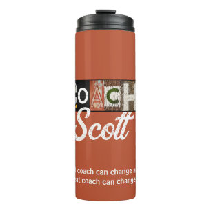 Personalisierter Baseball-Trainer-Thermal-Tumbler Thermosbecher