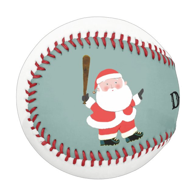 Personalisierter Baseball-Weihnachtsstopp Baseball (Vorderseite Links)