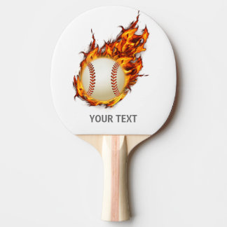 Personalisierter Baseballball-Feuerwehrschläger Tischtennis Schläger