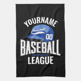 Personalisierter Baseballspieler NAME Team Champ C Geschirrtuch