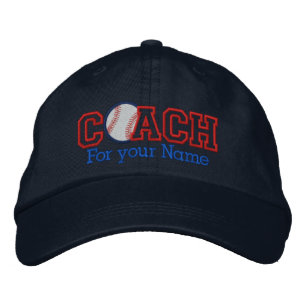 Personalisierter Baseballtrainer mit Ihrem Namen Bestickte Baseballkappe