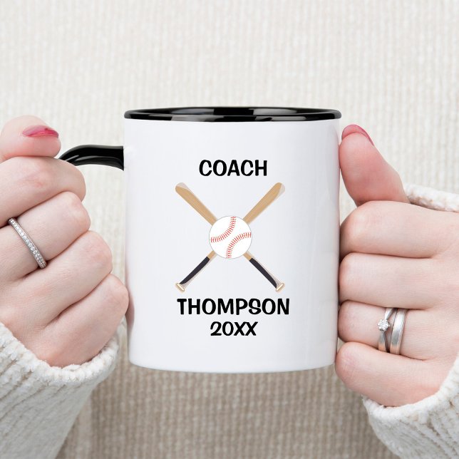 Personalisierter Baseballtrainer Tasse (Von Creator hochgeladen)