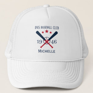 Personalisierter Baseballvereinsname Klassiker Truckerkappe