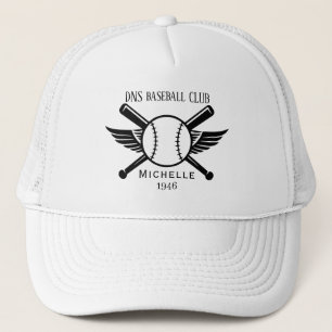 Personalisierter Baseballvereinsname Klassiker Truckerkappe
