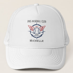 Personalisierter Baseballvereinsname Klassiker Truckerkappe