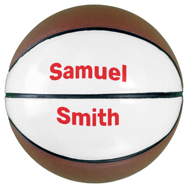 Personalisierter Basketball (Vorderseite)