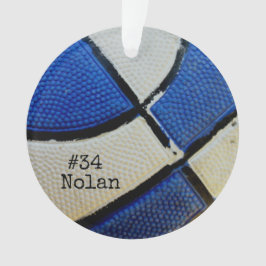 Personalisierter Basketball Akryllische Ornament