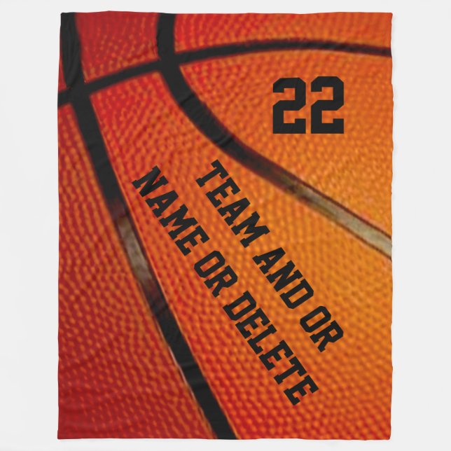 Personalisierter Basketball-ältere Geschenk-Ideen Fleecedecke (Vorderseite)