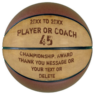 Personalisierter Basketball-Ball, Ihr Grunge Text Basketball