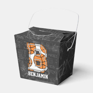 Personalisierter Basketball-Basketballbrief B Geschenkschachtel