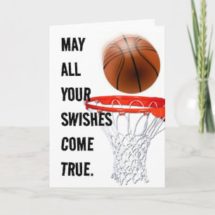 Personalisierter Basketball-Geburtstag Karte