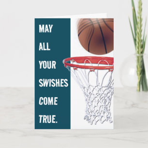 Personalisierter Basketball-Geburtstag Karte