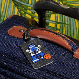 Personalisierter Basketball Gepäckanhänger