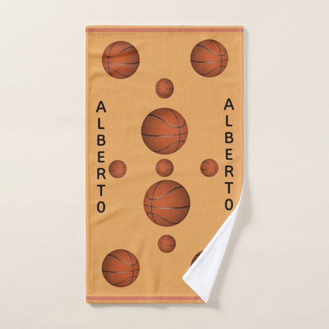 Personalisierter BASKETBALL  Handtuch (Handtuch)