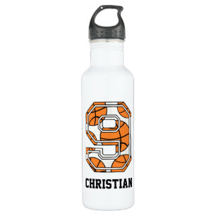 Personalisierter Basketball Nr. 9 Trinkflasche