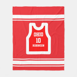 Personalisierter Basketball-T - Shirt Fleecedecke