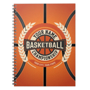 Personalisierter Basketball Team Spieler Custom At Notizblock