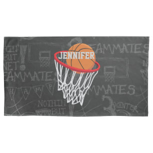 Personalisierter Basketball und Basketball Kissenbezug