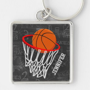 Personalisierter Basketball und Basketball Schlüsselanhänger