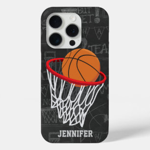 Personalisierter Basketball und Hoop iPhone 15 Pro Hülle