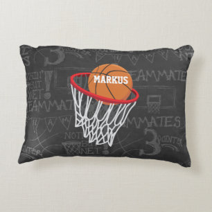 Personalisierter Basketball und Hoop Dekokissen