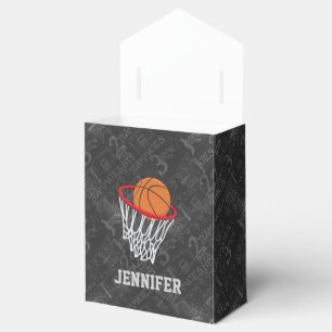 Personalisierter Basketball und Hoop Geschenkschachtel